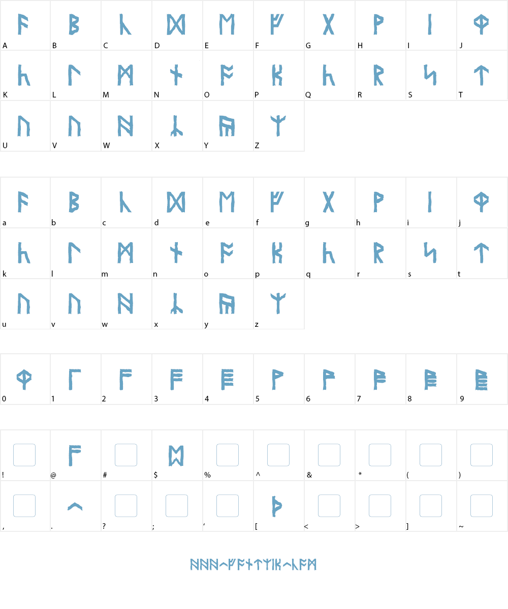 Olde Britannian Font Character